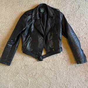Wild Fable cropped faux leather jacket